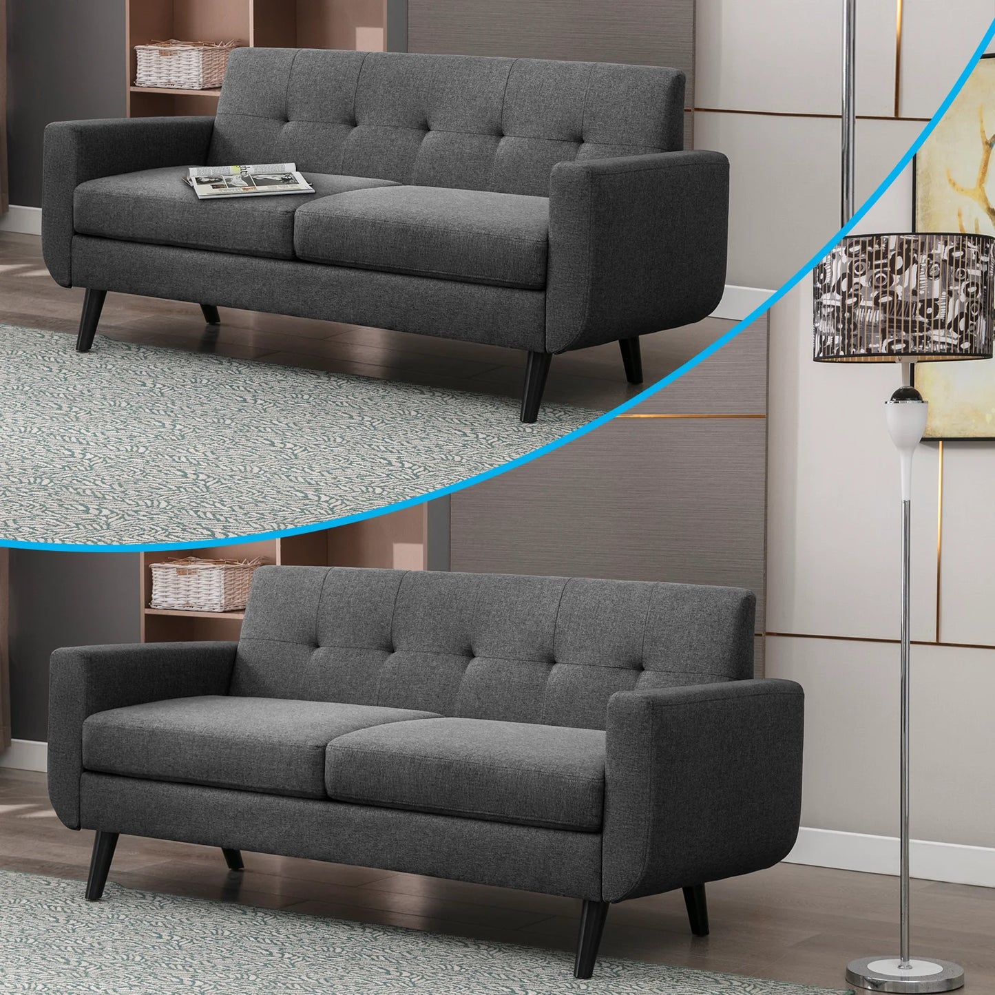 Sofa Loveseat Couch - Chesterfield Sofa - Apartment Furniture