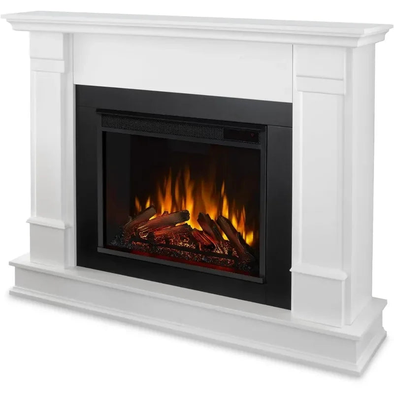 Electric Fireplace & Mantel - Realistic Flames - 48"W