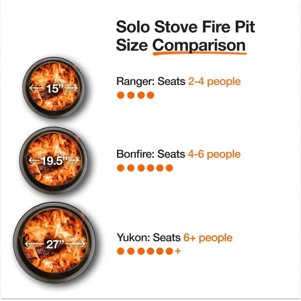 Solo Stove, Yukon 2.0 - Smokeless Fire Pit - Outdoor