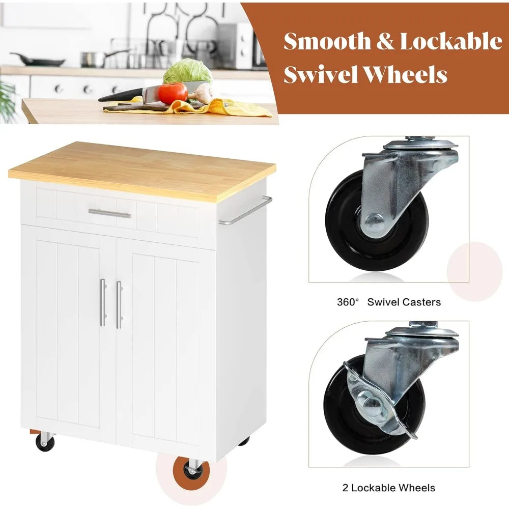 Kitchen Mobile Island Cart - Kitchen Utility Cart