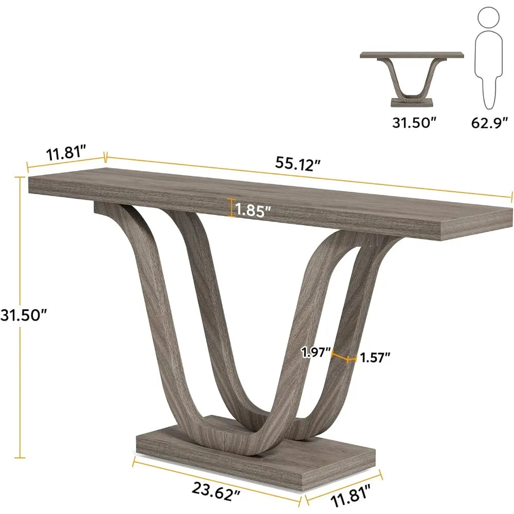 Wooden Console Table || 55" || Sofa Table || Farmhouse Decor