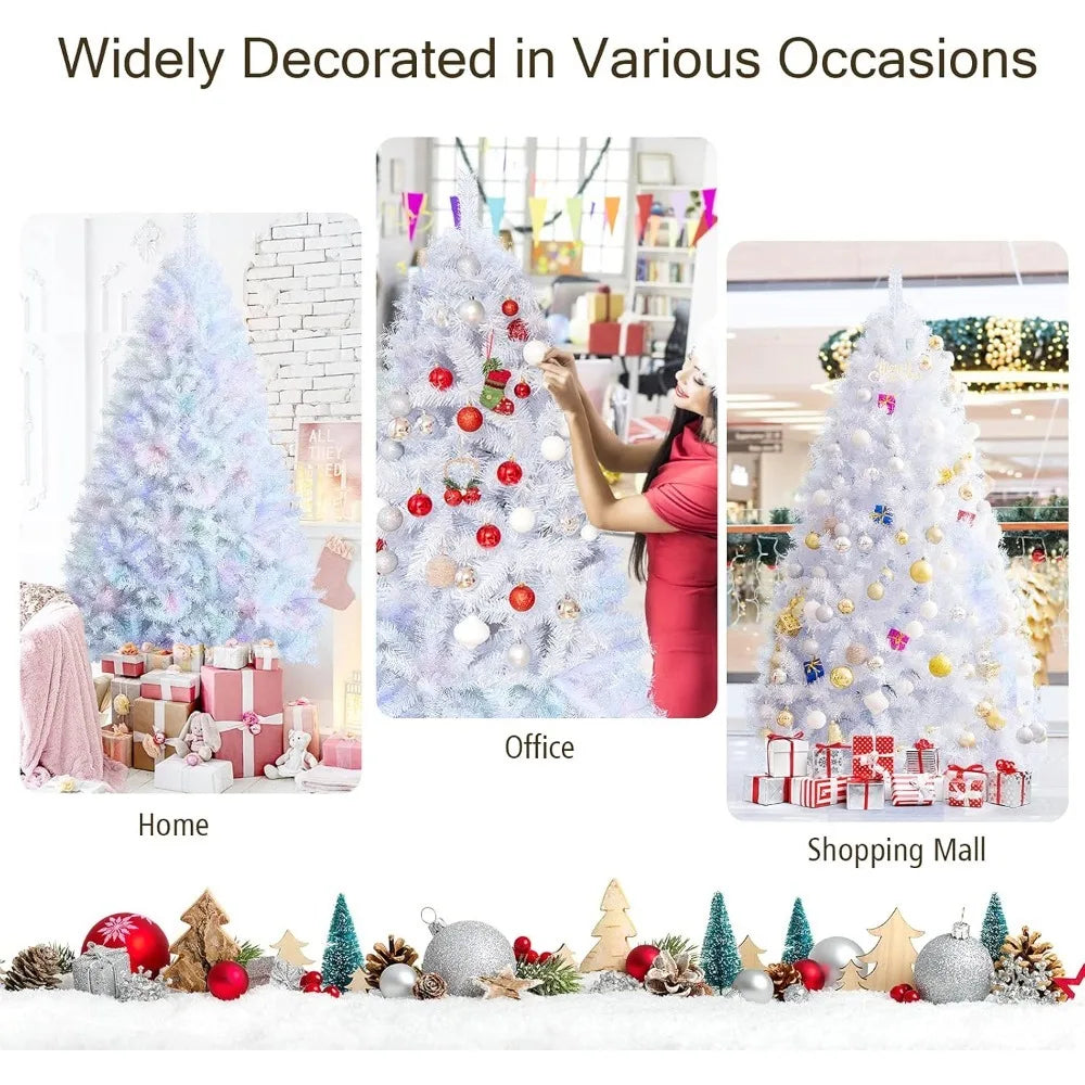 Artificial Christmas Tree | Iridescent White Branches | Holiday Decorations