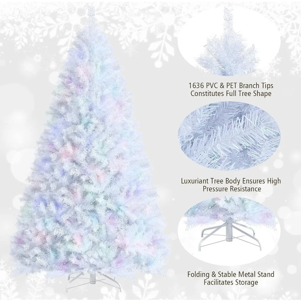 Artificial Christmas Tree | Iridescent White Branches | Holiday Decorations