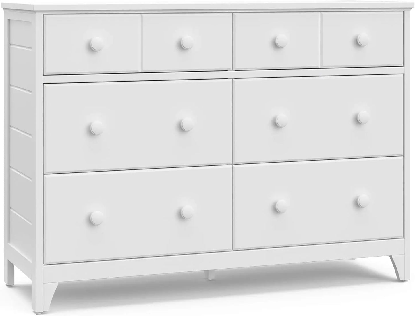 Dresser 6 Drawers - Universal Double Dresser - White - Storkcraft Moss