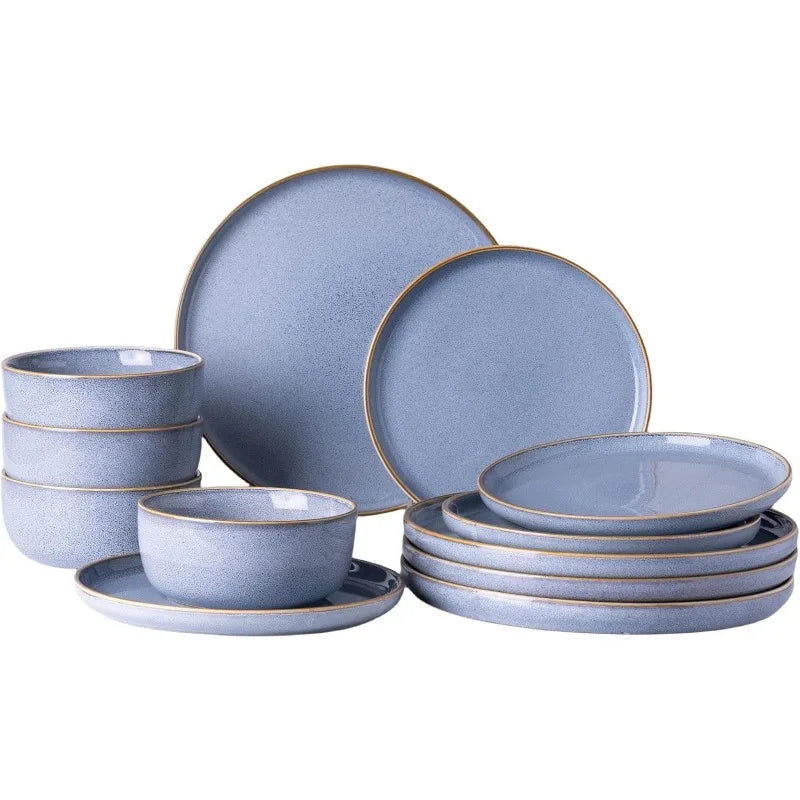 Ceramic Stoneware Dinnerware Set  *12 Pcs