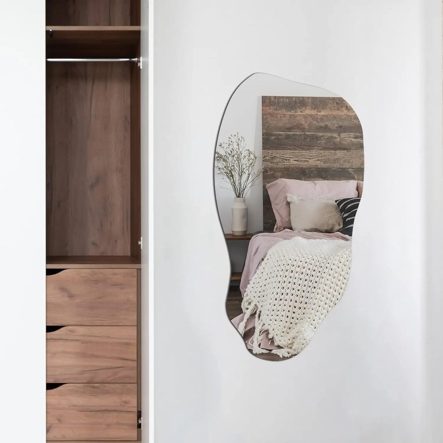 Asymmetrical Irregular Mirror - Wall Art