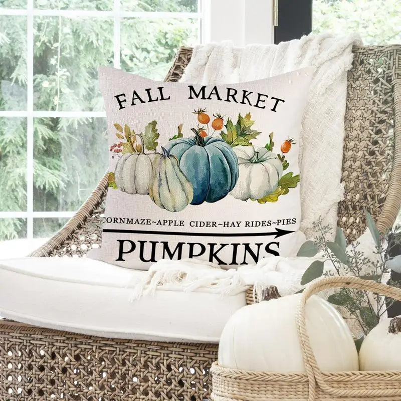 Fall Throw Pillow Covers 4Pcs