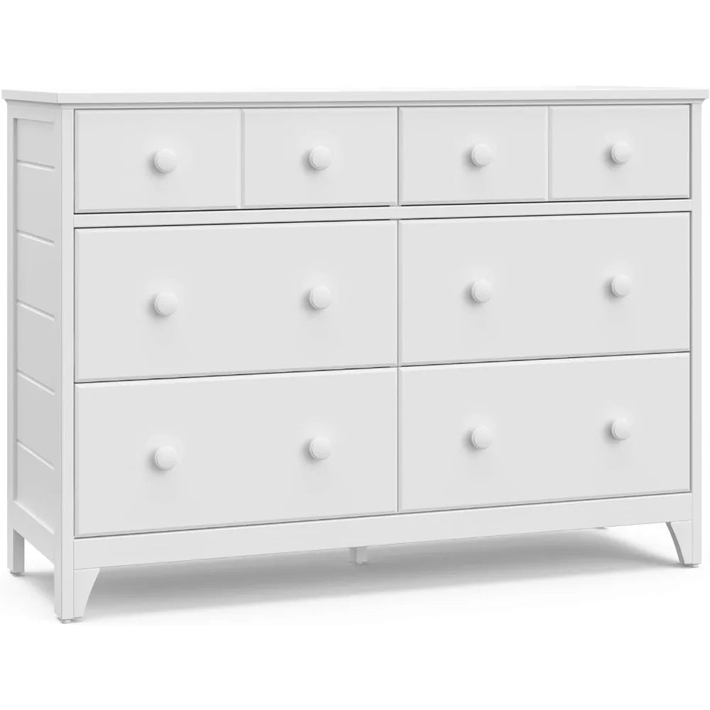 Dresser 6 Drawers - Universal Double Dresser - White - Storkcraft Moss