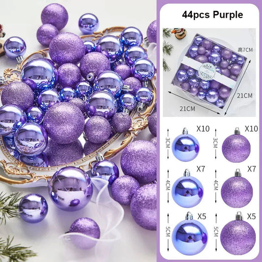 Christmas Ornaments - Christmas Balls - 44Pcs