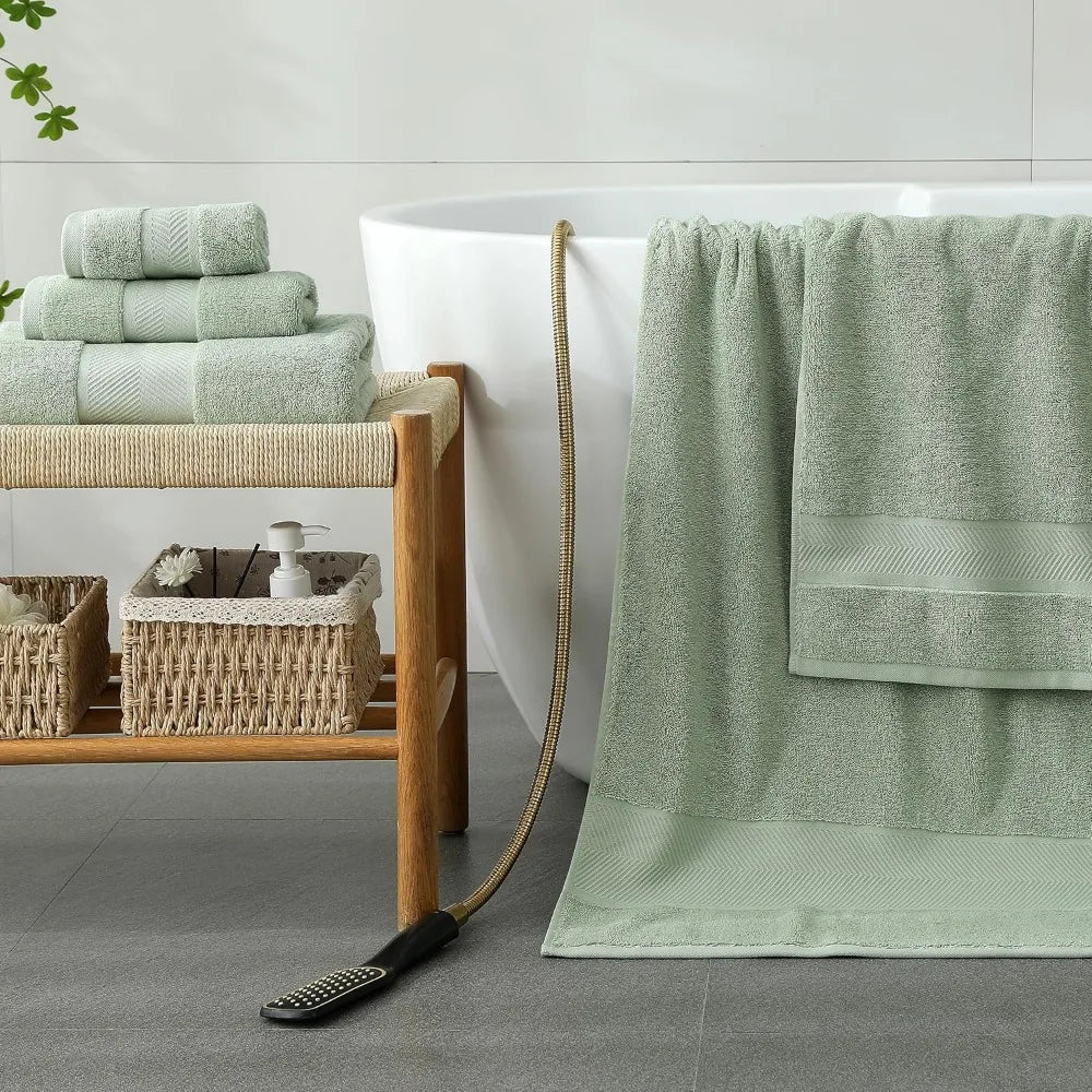 Simple & Opulence ~ 100% Cotton Towel Set *6Pcs