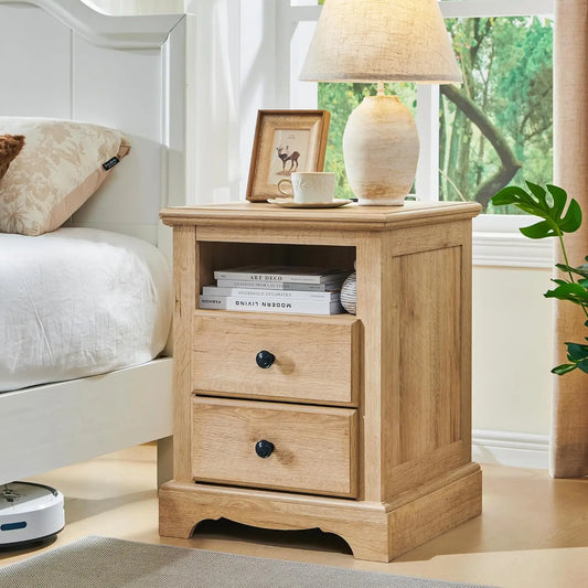 Nightstand - End Table - Bedside Table - USB Ports, Charging Station