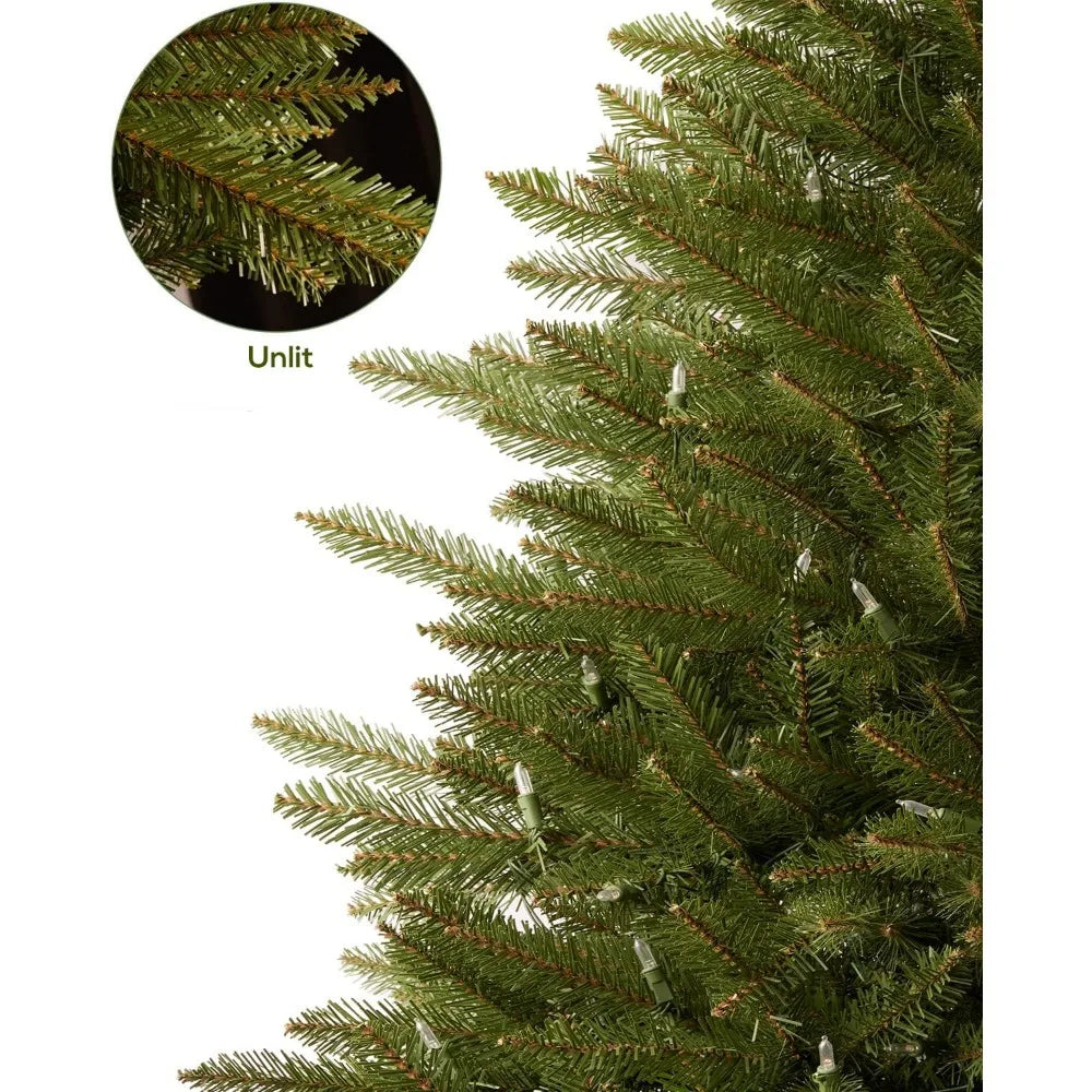 Christmas Tree Pre-Lit - Artificial Spruce - 1500 Clear Lights