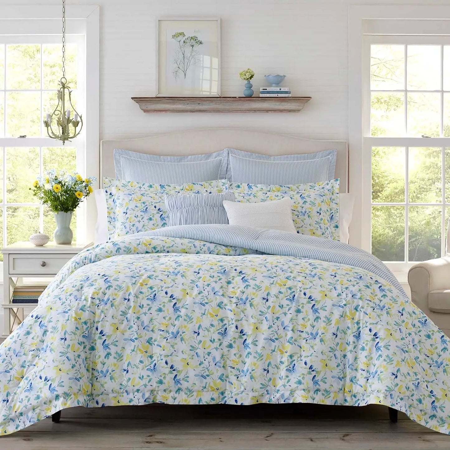 Comforter Set *7Pcs - Laura Ashley Nora Comforter - King Size