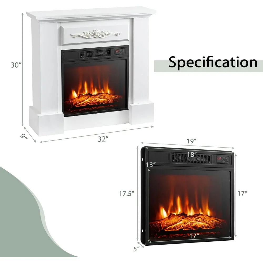 Electric Fireplace - 3D Flame Effect