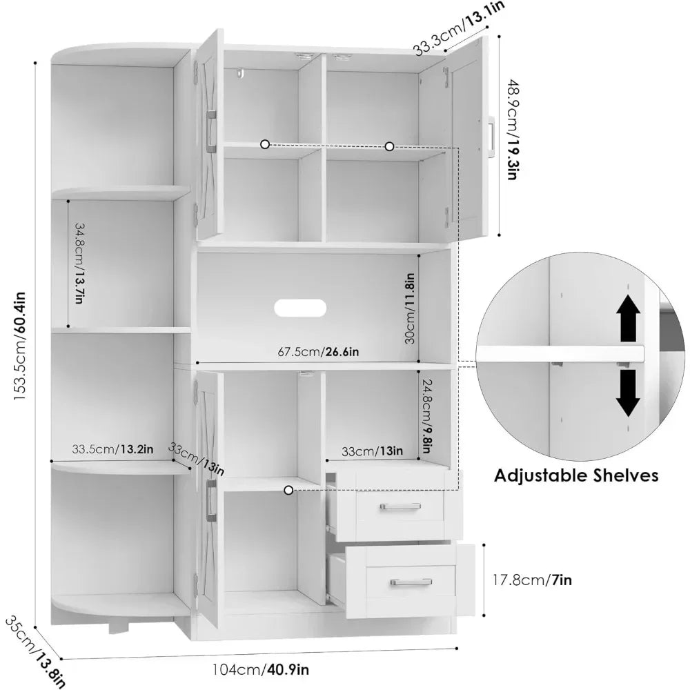 Kitchen Cabinet Pantry | Dining Buffet | Storage Pantry