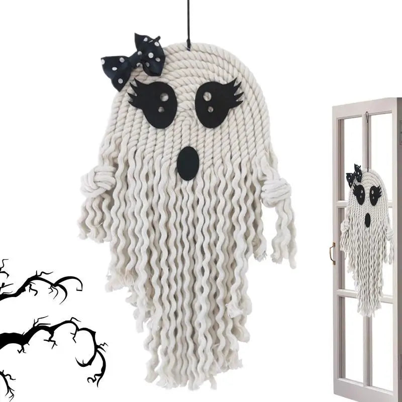 Macrame Ghost Halloween Decoration