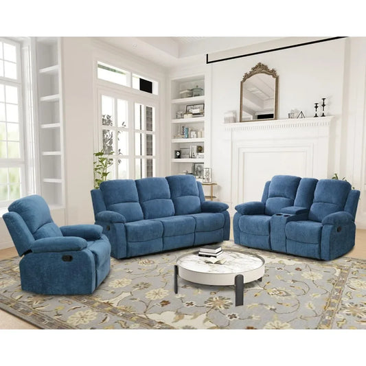 Reclining Sofa Set (3pcs)