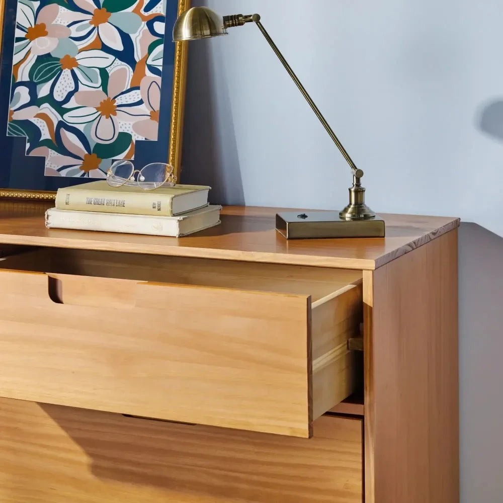 Dresser - Six Drawers - Solid Pine Wood - Home Furniture