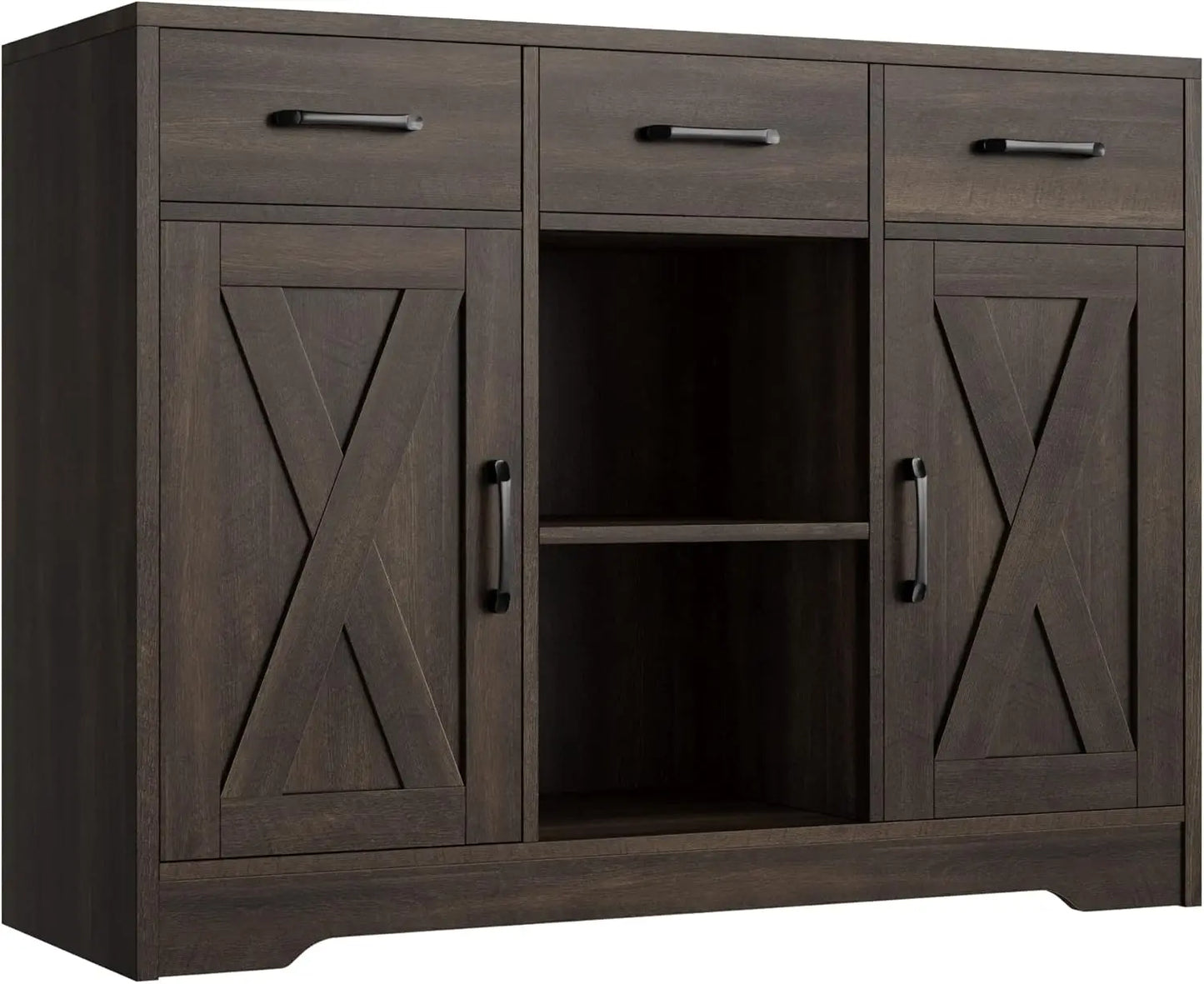 Sideboard - Buffet Cabinet - Barn Door Style