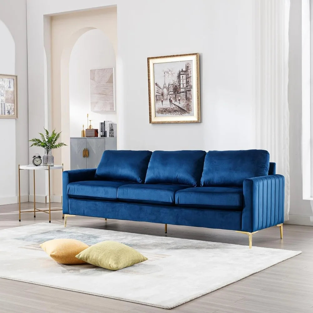 Livingroom Sofa & Loveseat Set *2Pcs - Livingroom Furniture - Velvet Upholstery