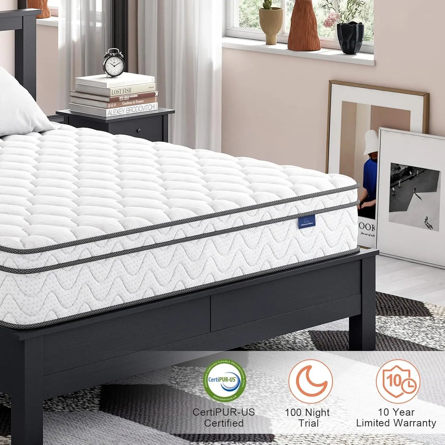 12" Full Hybrid Mattress | Double Mattress | Firm | Vesgantti Luxury Support System