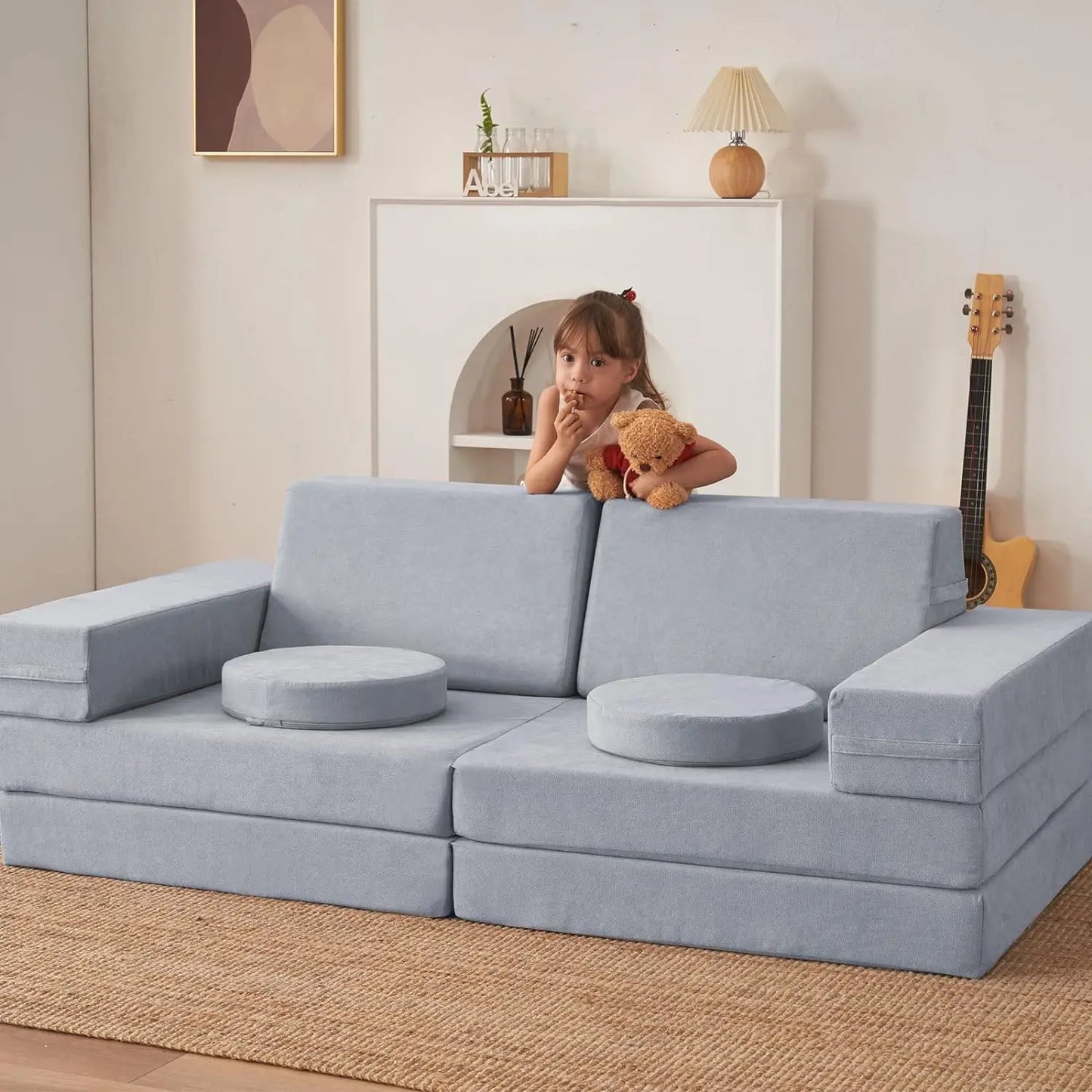 Modular Sofa Furniture Set *10Pcs - Playroom - Sofa Bed - Kids Room Collection