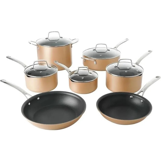 Cookware Set *12Pcs - Martha Stewart - Nonstick Premium Cookware