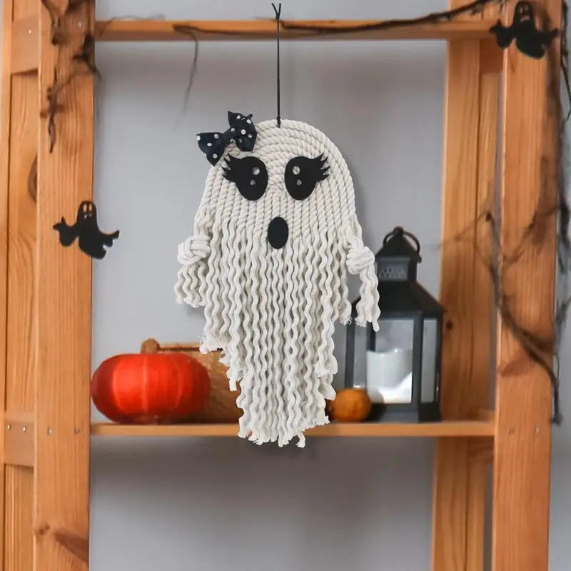 Macrame Ghost Halloween Decoration