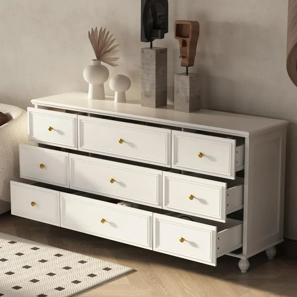 Dresser Drawers - Chest - Cabinet - 9 Drawers - Home Storage Solutions