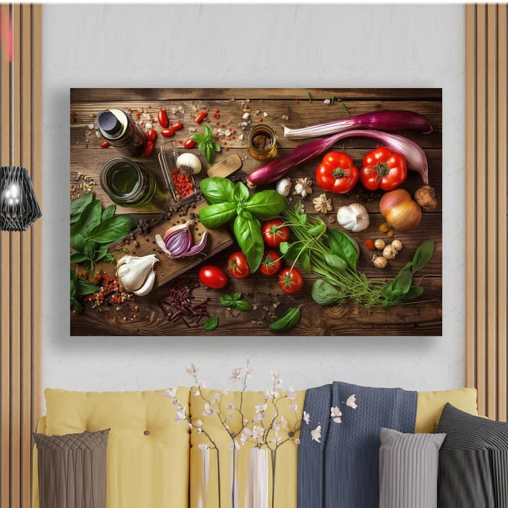 Art Canvas Painting Print - Culinary Themes