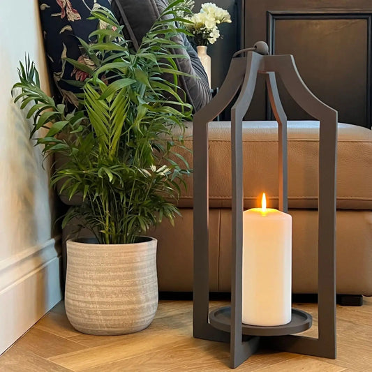 Floor Lantern Candle Holder - Indoor/outdoor - 23" Tall