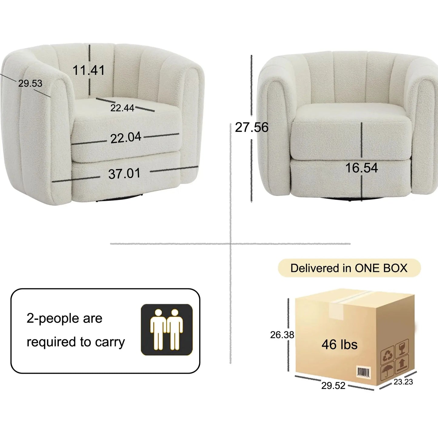 Accent Chair | Swivel Chair | Barrel Chair