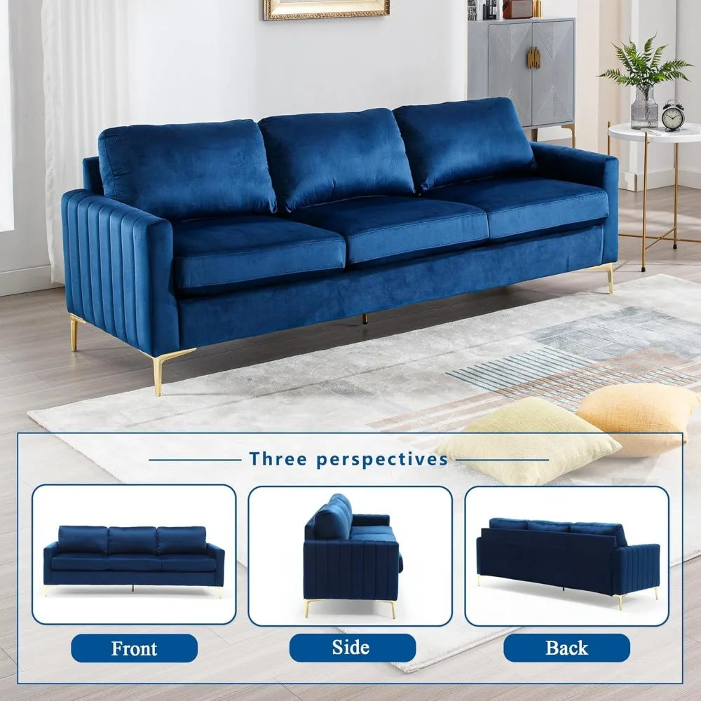 Livingroom Sofa & Loveseat Set *2Pcs - Livingroom Furniture - Velvet Upholstery