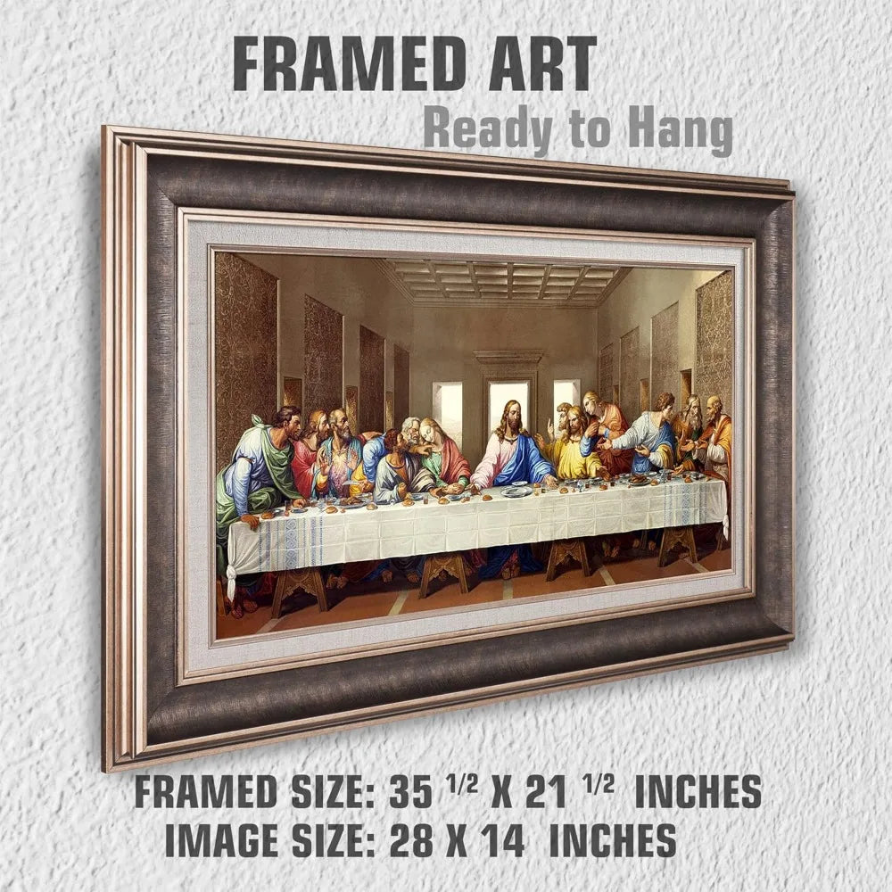 The Last Supper - Leonardo DaVince Giclee - Silver Frame