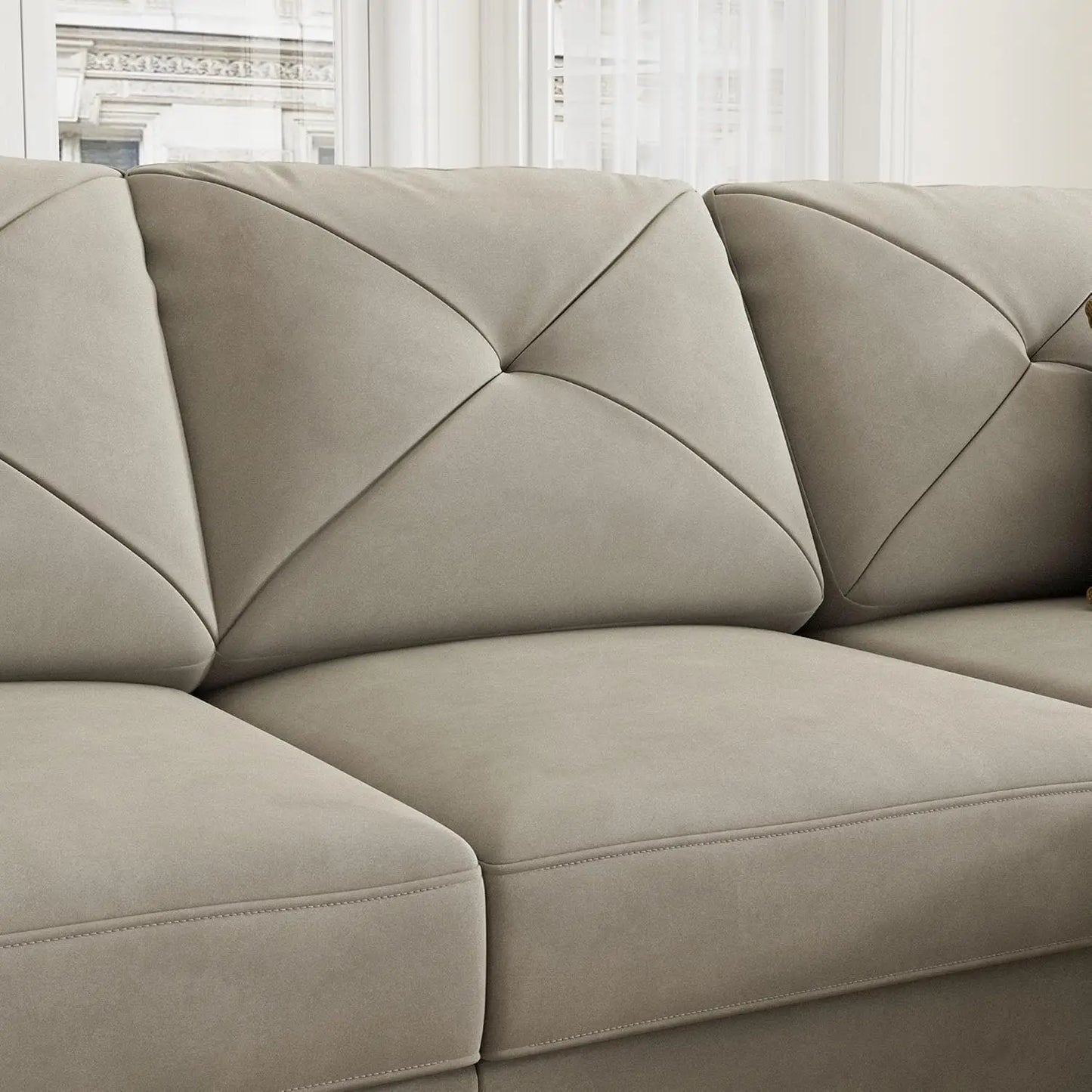 Sofa, Couch -  Sectional - Double Chaise