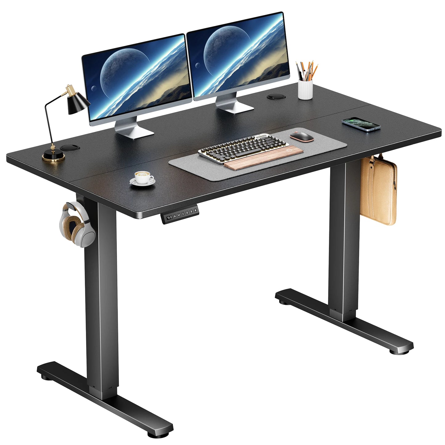 Electric Computer Desk- Adjustable Height - Ergonomic Work Station