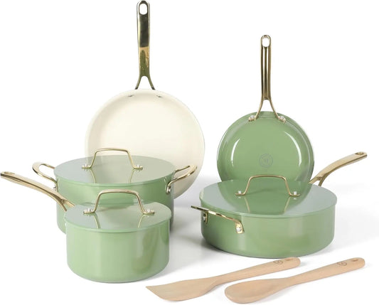 Cookware 10Pcs - Martha Stewart Galway - Ceramic Nonstick