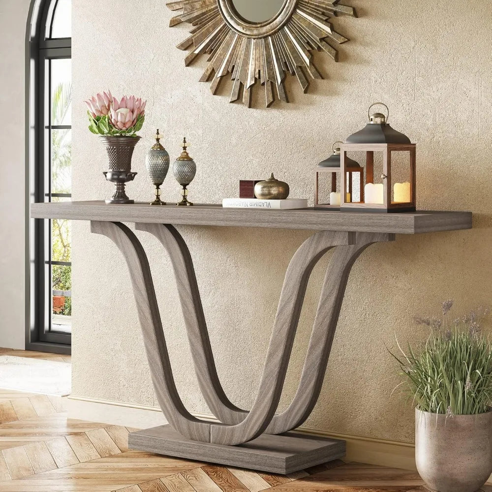 Wooden Console Table || 55" || Sofa Table || Farmhouse Decor