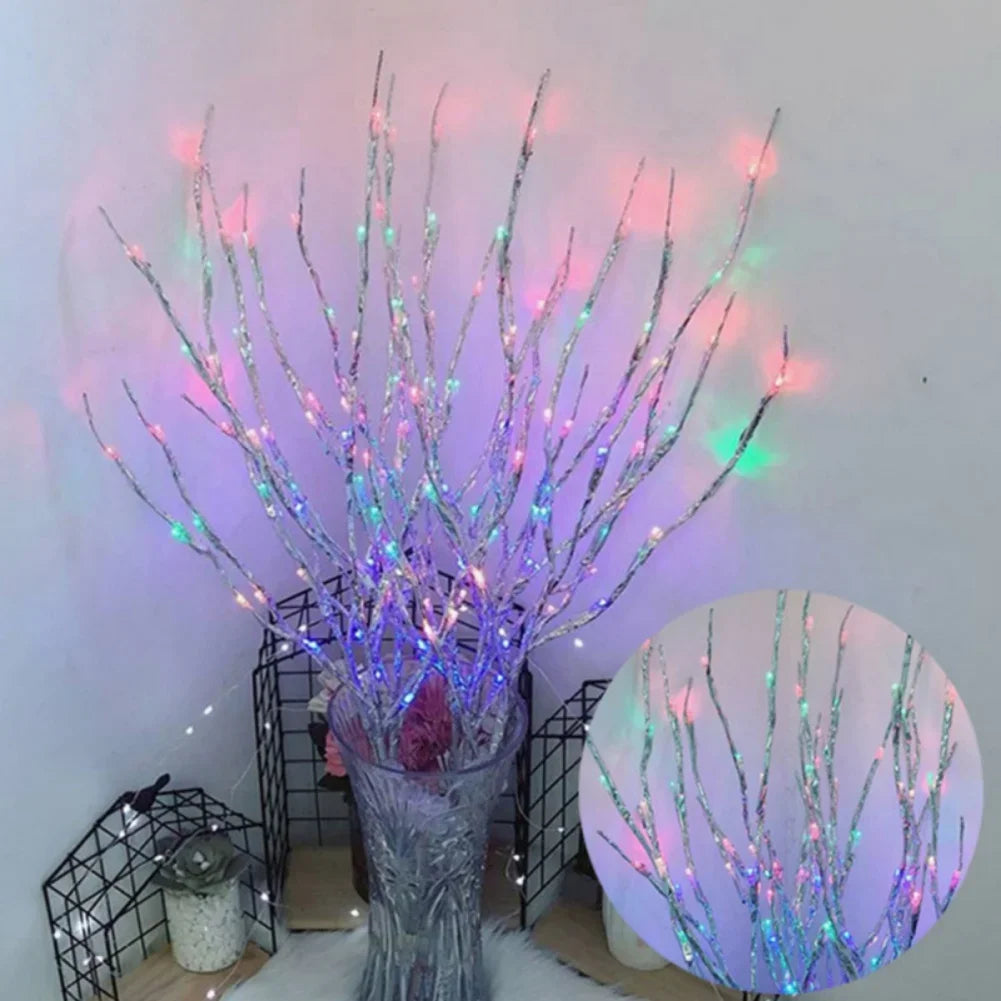 Branches w/LED Light Set *2Pcs - Christmas Decor - Vase Filler