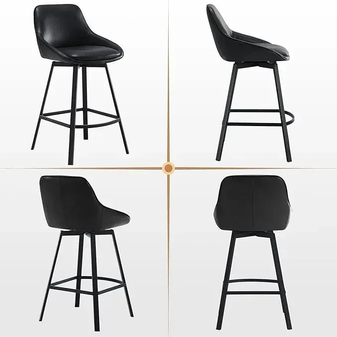 Bar Chair Set *2Pcs - Bar Stools - Counter Height - Kitchen Island Chairs - Upholstered