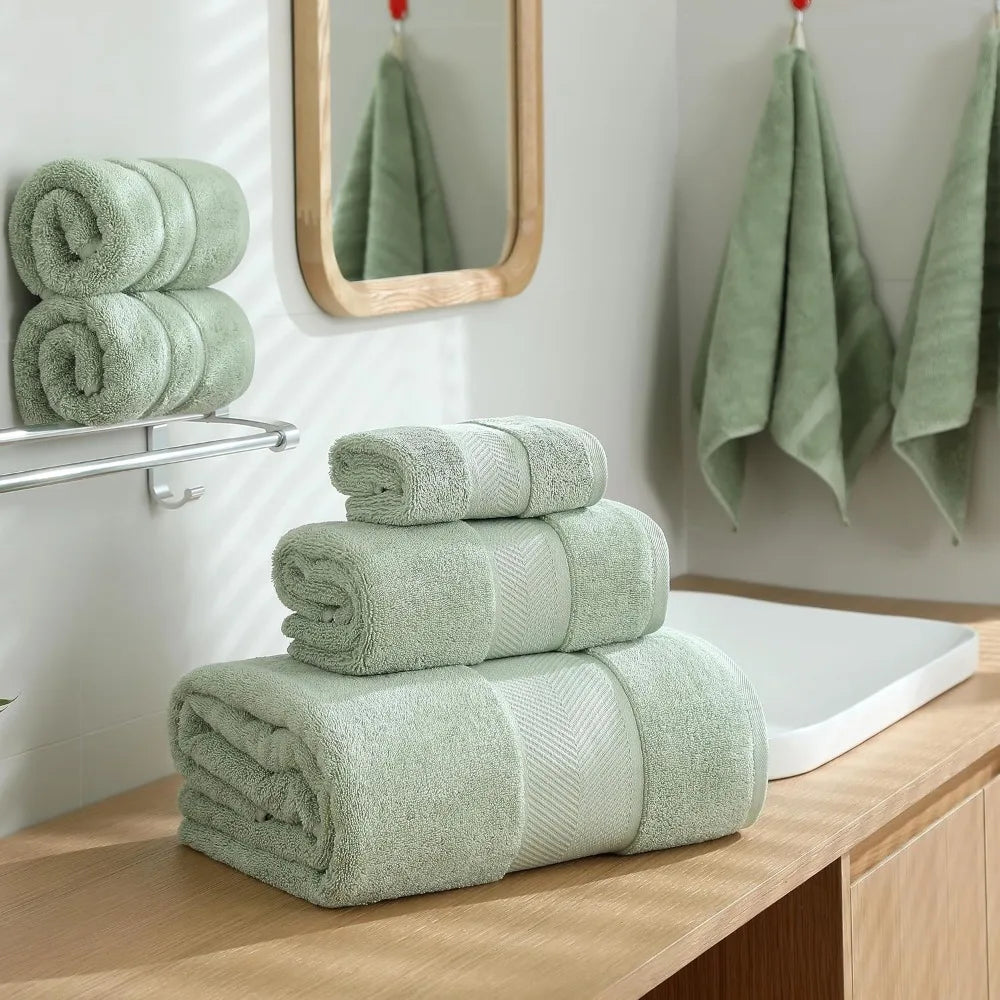 Simple & Opulence ~ 100% Cotton Towel Set *6Pcs