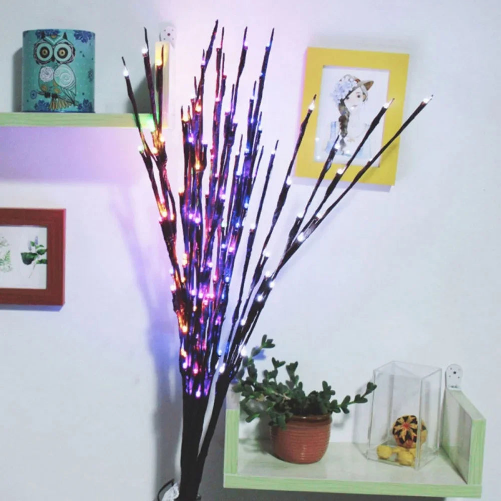 Branches w/LED Light Set *2Pcs - Christmas Decor - Vase Filler