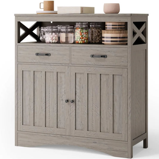 Buffet Cabinet Sideboard - Rustic, Farmhouse Home Decor