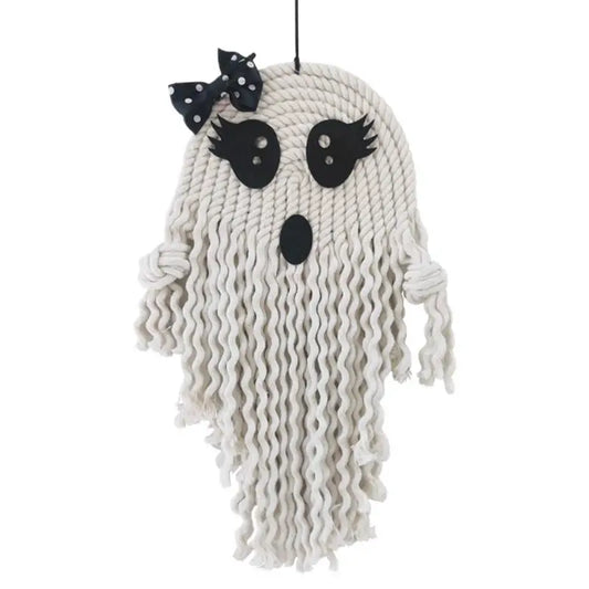 Macrame Ghost Halloween Decoration