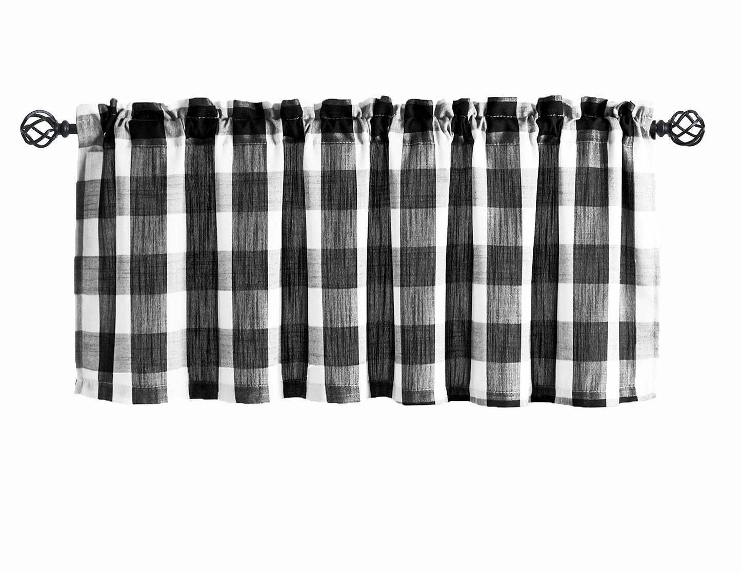 Checkered Kitchen Curtain(s)