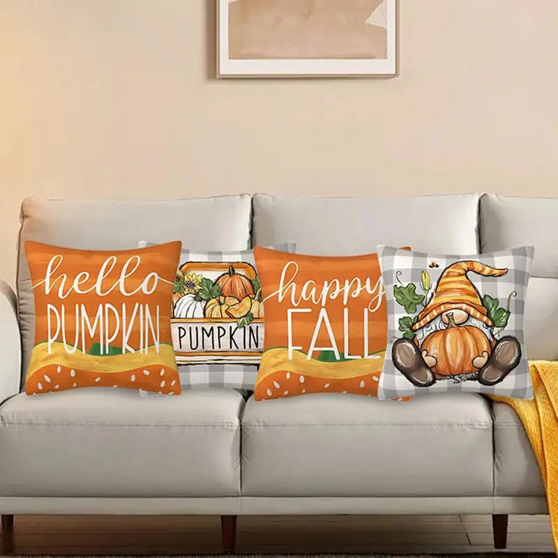 Autumn Cushion Cover Set - 4pcs