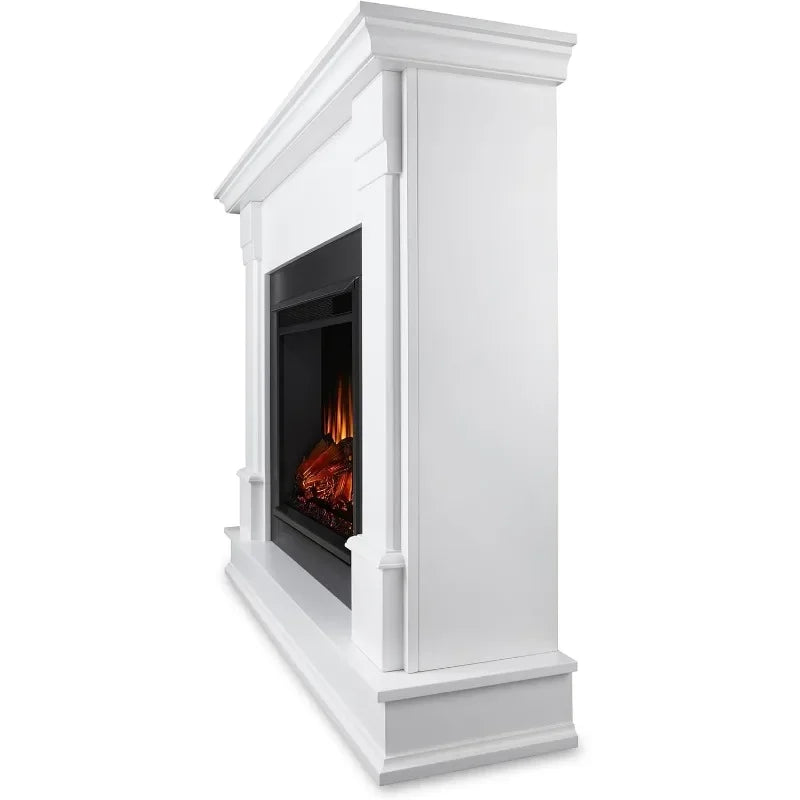 Electric Fireplace & Mantel - Realistic Flames - 48"W