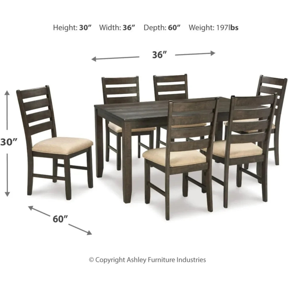 Ashley Furniture Dining Room Table Set (7Pcs)