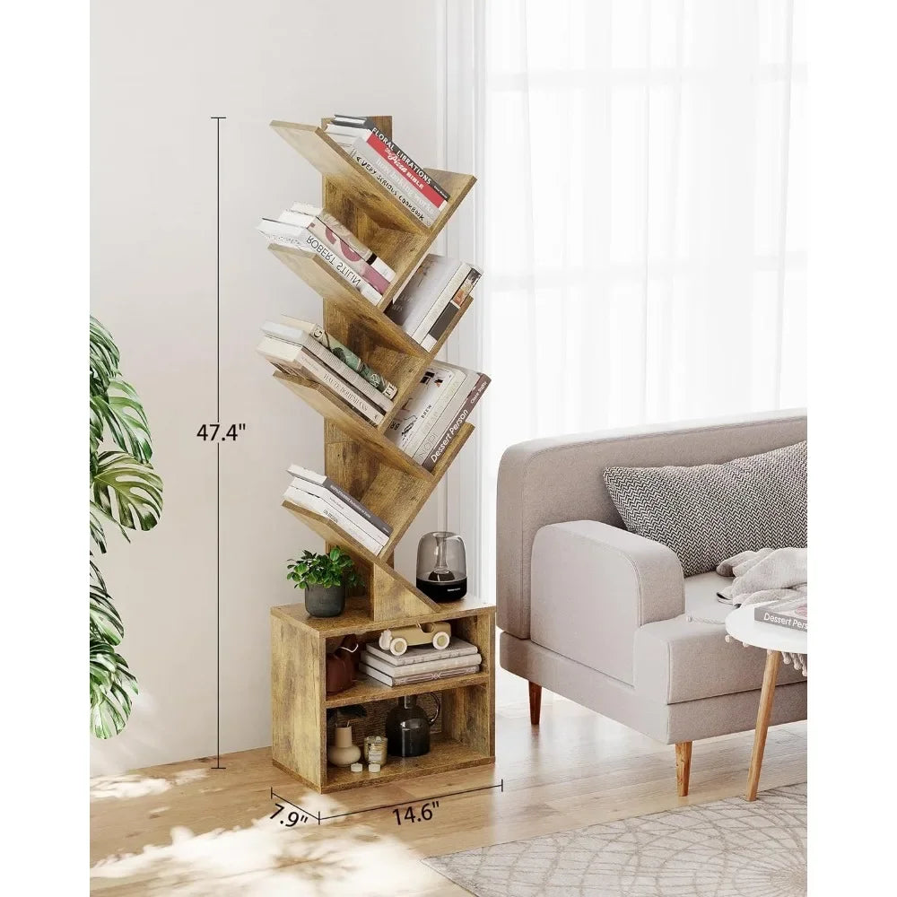 Book Shelf Tree ~ 6 Tiers ~ 2 Shelf Cabinet