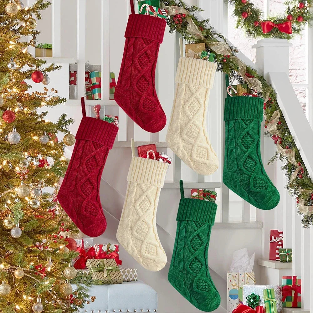 Christmas Stockings - Candy Gift Bags - Holiday Decorations